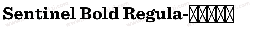 Sentinel Bold Regula字体转换